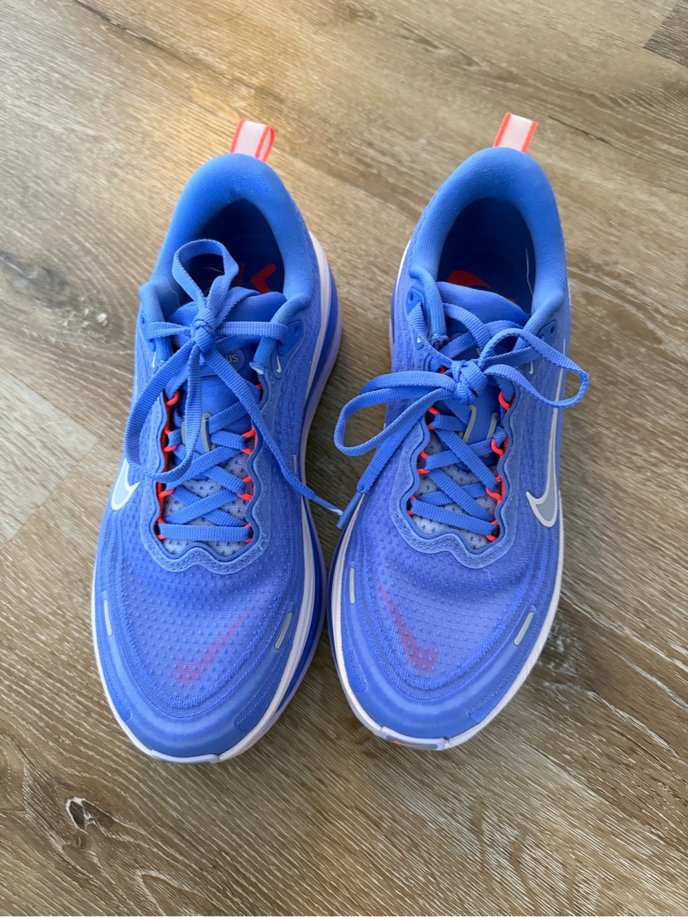 Nike Blue Sneakers with Pink-Red Accents